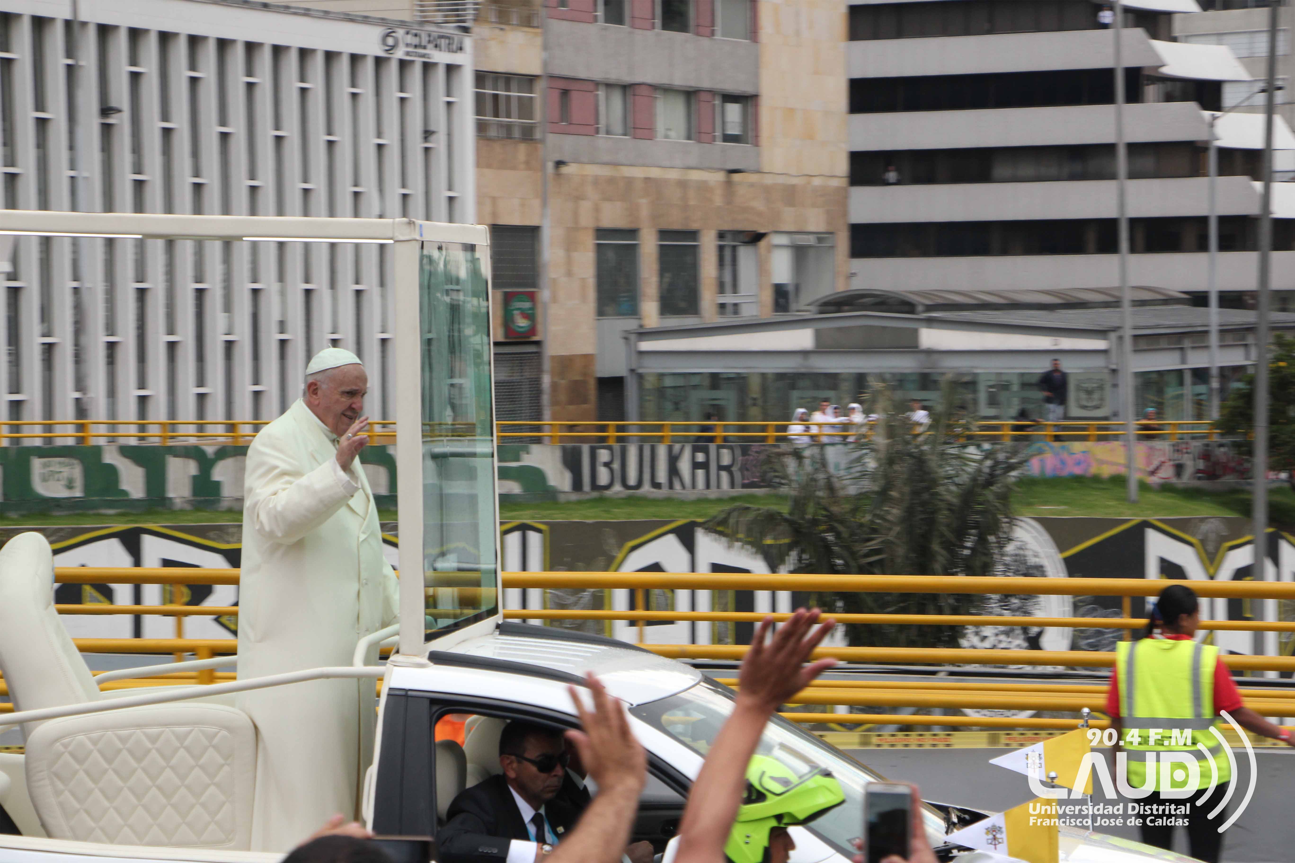 Segundo día de la visita del Papa a Bogotá